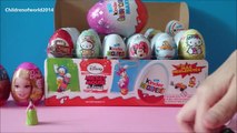 Des œufs neige déballage blanc maxi kinder surprise, surprise barbie apertura uova 1