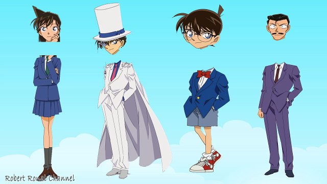 Wrong Heads Edogawa Conan trolls Ran vs Mori vs Kaito Kid Finger Family Song Nursery Rhymes