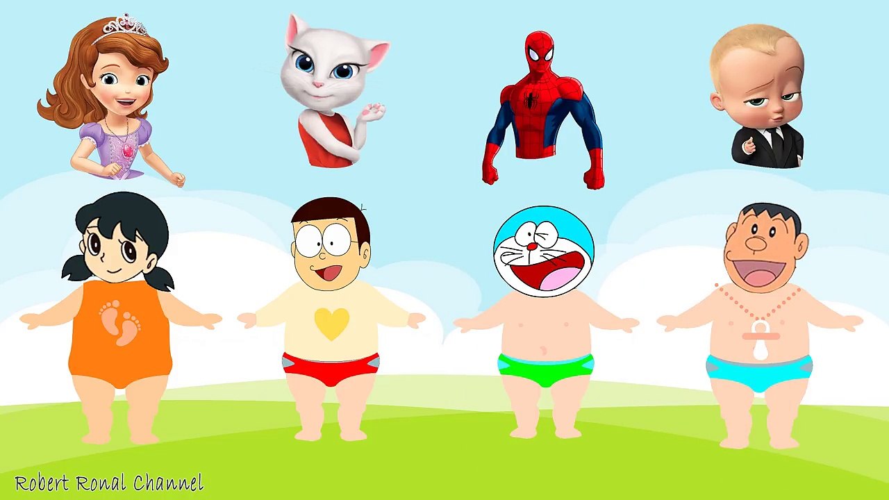 Wrong Dress Doraemon troll Nobita Spiderman Sofia Angela Boss Baby