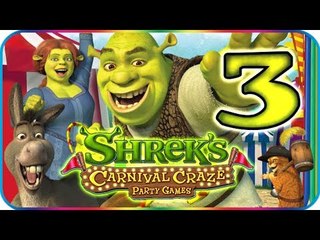 Shrek's Carnival Craze Walkthrough Part 3 (Wii, PS2, PC) World 3: Gingyland