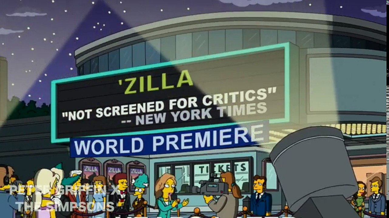 The Simpsons • Godzilla Parody Dinosaur Fight