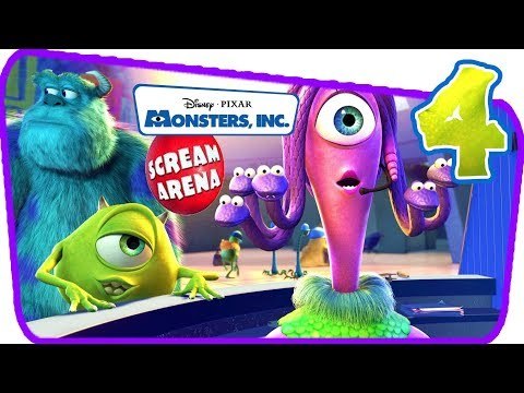 Monsters, Inc. Scream Arena Walkthrough Part 4 (Gamecube) Arena 4: Monsters Inc Lobby