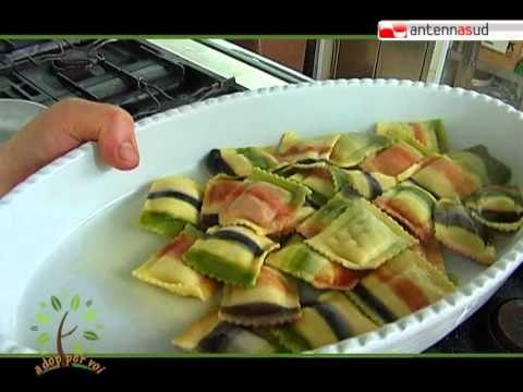 A Dop per Voi (8) - Ravioli quadricromia con cardoncelli e pesto