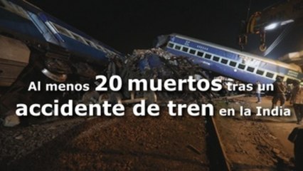 Las autoridades indias elevan a 123 los heridos en el accidente de tren