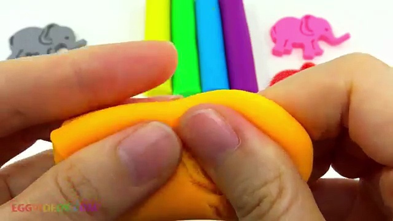 Y colores creativa elefante para divertido jirafa Niños Aprender León moldes jugar sello con Doh animal