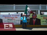 Protestas en la visita de Donald Trump a la frontera de Laredo, Texas / Titulares de la Noche
