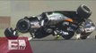 'Checo' Pérez sufre accidente durante prácticas del GP de Hungría / Titulares de la tarde