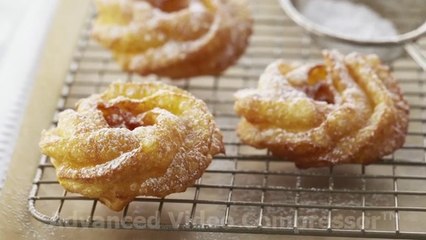German Crullers with Icing Sugar!!!