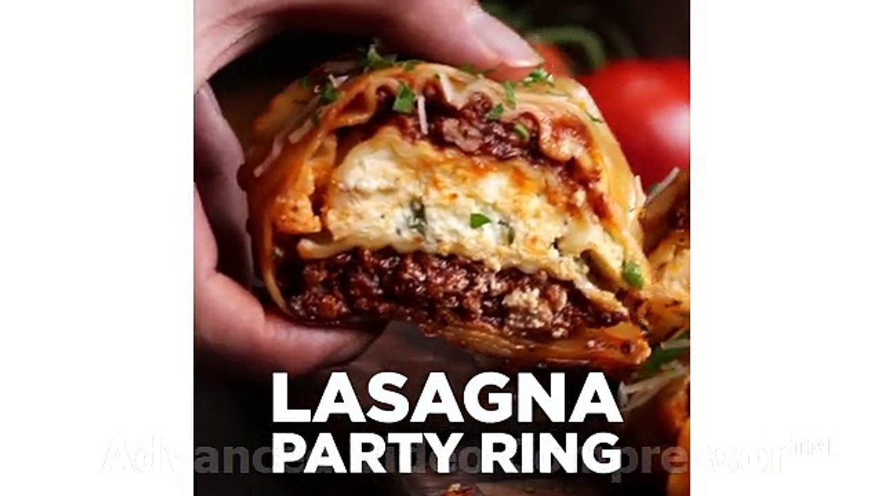 How To Make Lasagna Party Ring video Dailymotion