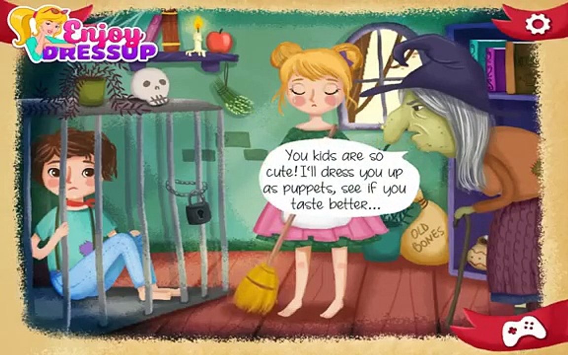 Et dessin animé enfants Fée pour amusement amusement Jeu des jeux enfants Conte Hansel Gretel |