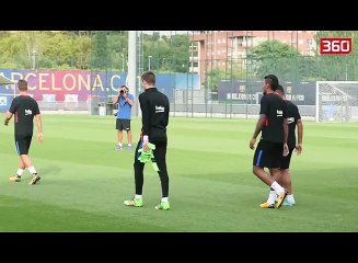 Valverde shpërthen ndaj Piques, ja çfarë i bën në stërvitje (360video)