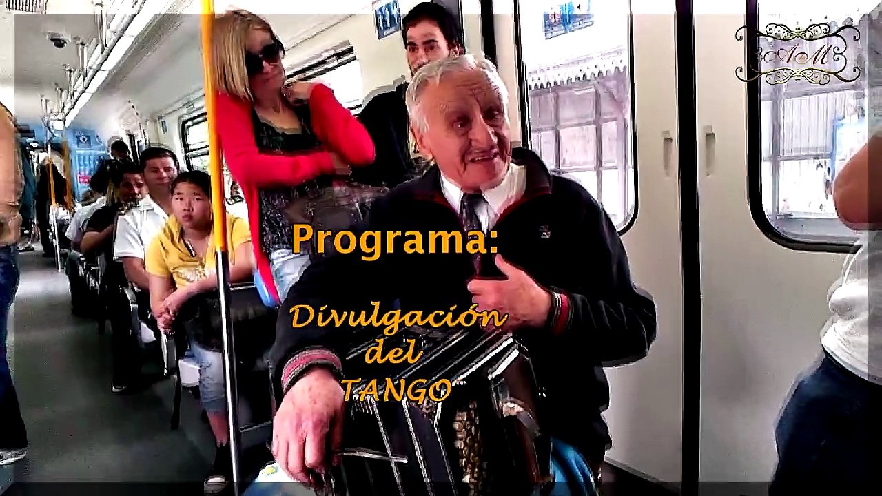 Pedro, Bandoneonista Callejero en el tren de Buenos Aires