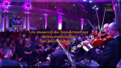 La Plata Baila Tango 2017. milonga de cierre e  intercambio de bandoneones entre orquestas