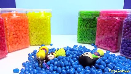 Disney Princess Frozen DIY Cubeez Play-Doh Surprise Eggs Dippin Dots Candy Jelly Beans Lea