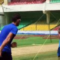 suresh superb batting practice in nets at kanpur green park stadium