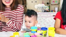 THÁCH NẶN GẤU PLAY-DOH: AI SẼ BỊ VẼ MẶT?- Destin ft.SONG THƯ CHANNEL THÁCH ĐẬP TRỨNG: AI S