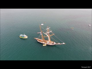 Départ des vieux gréements@festival du chant de marin - Paimpol 2017
