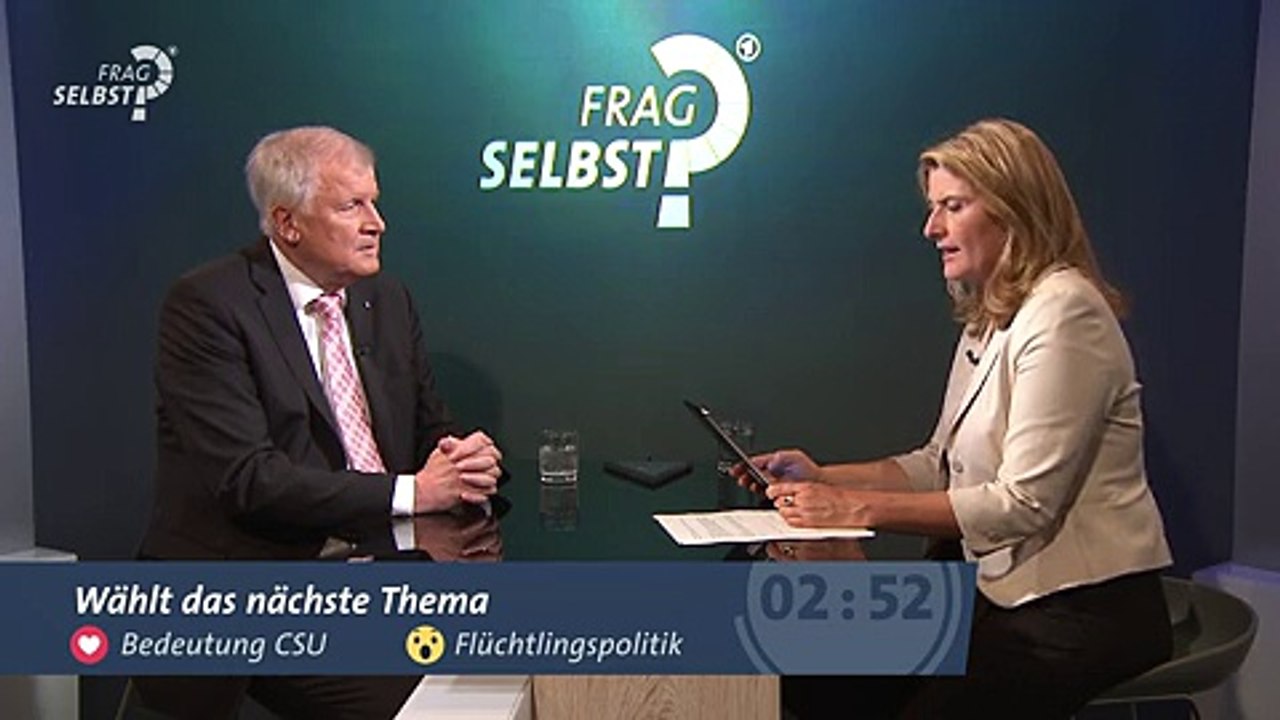 Horst Seehofer, CSU-Chef | Frag selbst