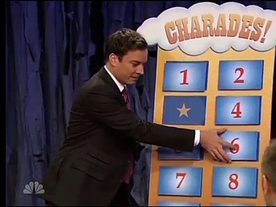 charades with Molly Shannon and Jimmy Fallon