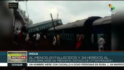 India: descarrilamiento en Uttar Pradesh deja 20 muertos y 30 heridos