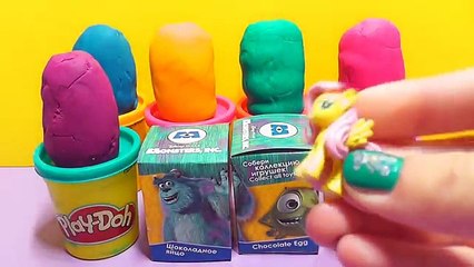Copains argile des œufs monstres pâte à modeler université Kung fu panda surprise disney pixar kinder