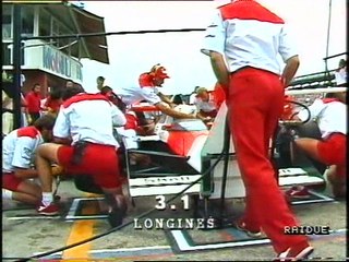 GP Germania 89 RAI:Pit stop difficoltosi di Prost ed A.Senna,pit stop di Mansell,Patrese e Pirro e ritiro di Jon Palmer
