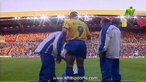 الشوط الاول مباراة البرازيل و المغرب 3-0 كاس العالم 1998