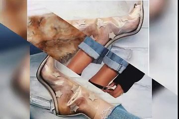 Latest transparent sandals 2017