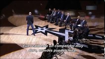 Emotivas palabras de Manu Ginóbili en el homenaje a Tim Duncan