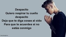 Justin Bieber - Despacito (Lyrics) ft. Luis Fonsi, Daddy Yankee