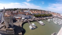La Rochelle ,vu de ville et son port de la tour Saint Nicolas ,avec une Gopro, l