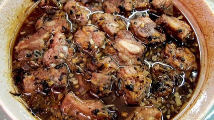 Steamed spare ribs in black bean 豆豉蒸 排骨