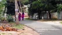 ☠OMG!!! Ghost or Alien caught in Street 2015 VERY SCARY _ Coming Near To Lady _ By Ghostworldmedia☠