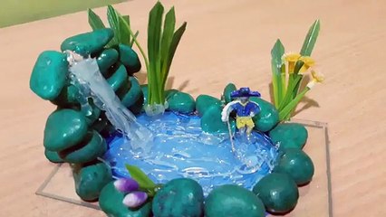 DIY crafts  HOT GLUE WATERFALL EASY TUTORIAL