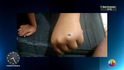 Pais acusam escola municipal de marcar alunos com caneta para não repetirem a merenda