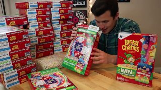 Lucky Charms Marshmallows Challenge- 31 Boxes of Cereal-uy6zbfrPbKk