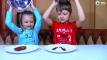Еда Против Мармелада Челлендж! Real Food vs Gummy Food Candy Challenge Видео для Детей