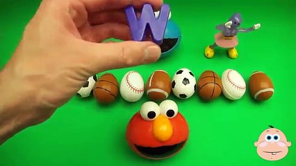 Kinder Surprise Egg Learn-A-Word! Spelling Sports! Lesson 8 (Teaching Letters Opening Eggs