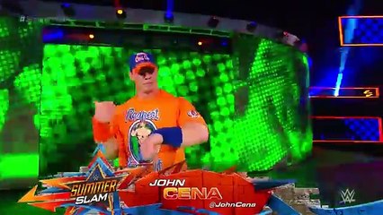 A vocal WWE Universe greets John Cena- SummerSlam 2017 (WWE Network Exclusive)