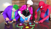 Frozen Elsa EAT GIANT FIDGET SPINNER OF CHOCOLATE w_ Spiderman Joker Anna Pretend Play in  Real Life-WjpJWWdUbhg