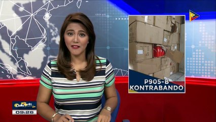 Halaga ng mga naipuslit na kontrabando sa PHL sa loob ng 5 taon, umabot ng P905-B
