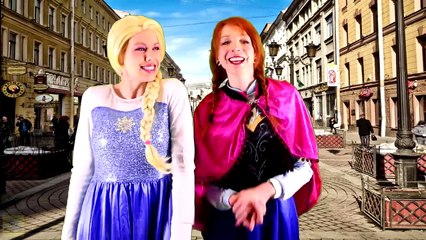 Frozen Anna EATS ELSA’S TEETH! w_ Spiderman Joker Gummy Food M&M Candy Learn Colors In Real Life--PASO9lB6Jw