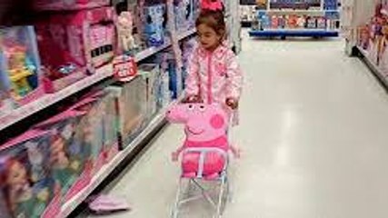 Download Video: Doing Shopping with Peppa Pig - Toy Store - Doll Pushchair