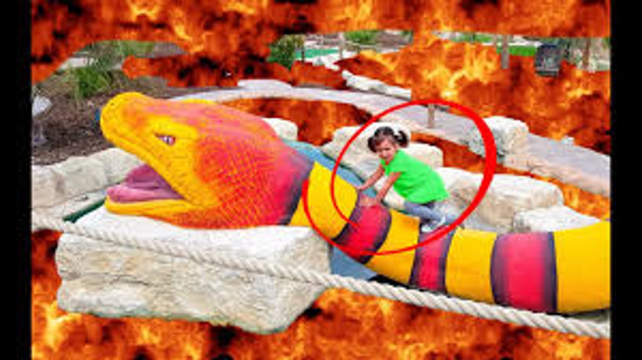 THE FLOOR IS LAVA CHALLENGE Giant Snake -Fun Pretend Playtime