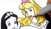 How to Draw and Paint Disney Princess Coloring Pages l Learn Colors for Kids and Babies-wg5HHAA1lss