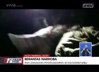 BNN Gagalkan Penyelundupan 40 Kilogram Sabu di Aceh