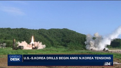 Télécharger la video: i24NEWS DESK | U.S.,-S. Korea drills begin amid N. Korea tensions | Monday, August 21st 2017