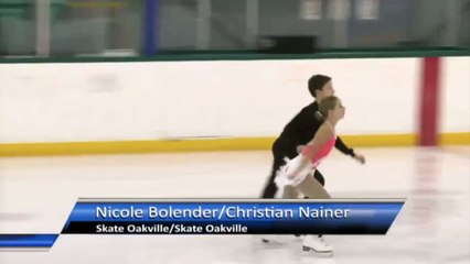 1 Nicole Bolender  Christian Nainer SO Summer Skate 2017　Pre-Novice Dance FD