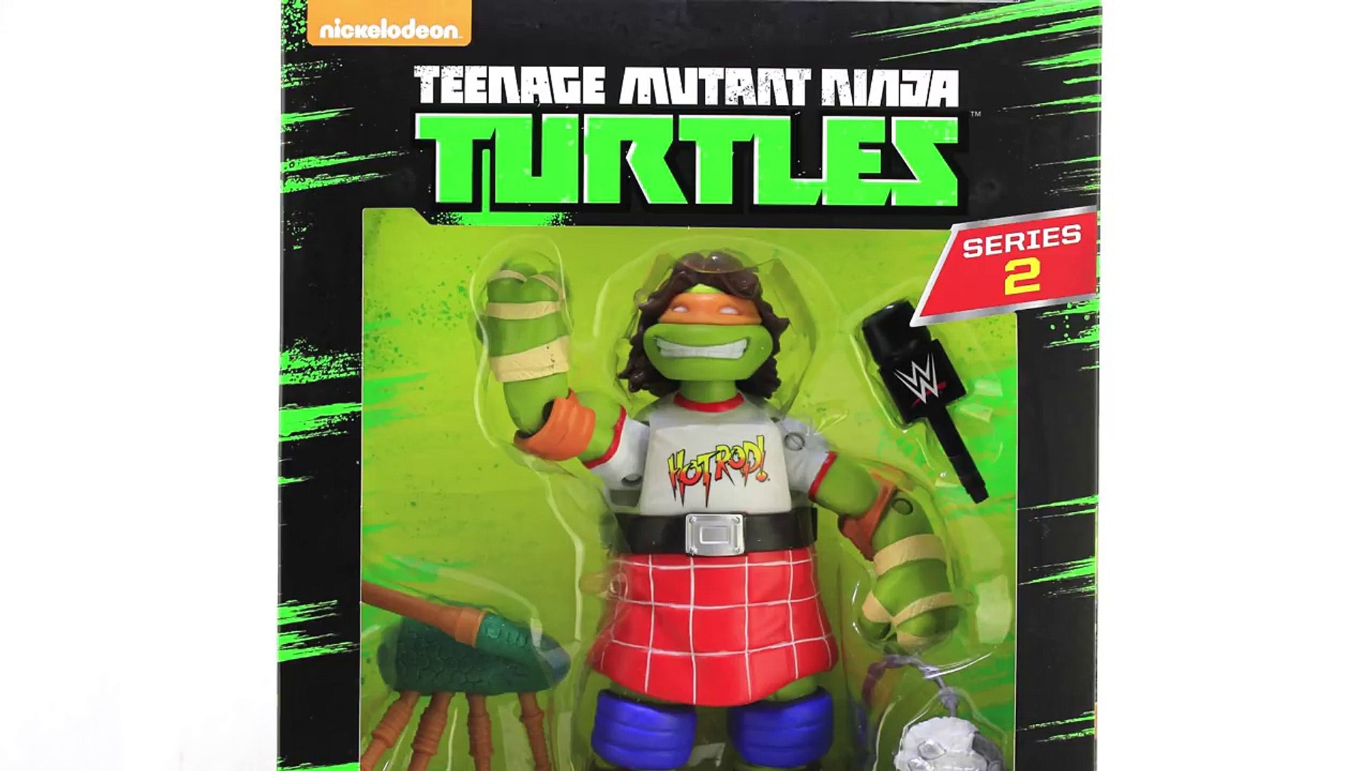 ⁣TMNT WWE Michelangelo as Rowdy Roddy Piper Superstars Turtles Figure Video Review