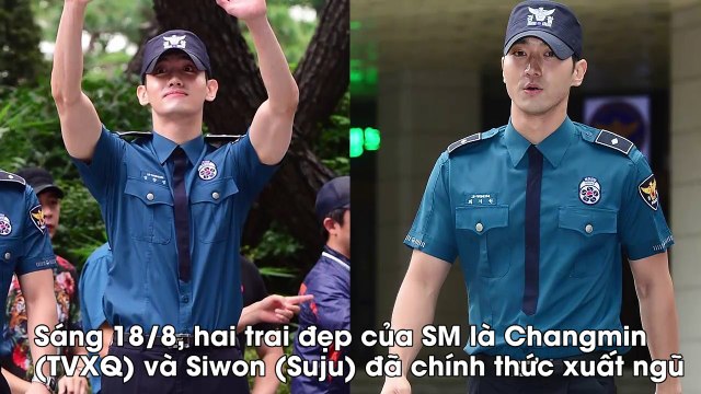 Người hâm mộ đến chung vui cùng Changmin (TVXQ) và Siwon (Suju) trong ngày xuất ngũ